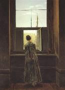 Caspar David Friedrich Woman at a Window (mk22) Sweden oil painting artist